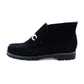 Unused Salvatore Ferragamo Gancini Shoes 6.5 Women's Short Boots Black Suede Black 7-12-291