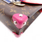 LOUIS VUITTON Tribal Mask Pochette PM Monogram Shoulder Bag, Leather and PVC, Brown