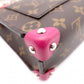 LOUIS VUITTON Tribal Mask Pochette PM Monogram Shoulder Bag, Leather and PVC, Brown