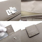 FENDI Celeria Peekaboo Long Wallet Leather Beige Silver Hardware With Box 7-11-416