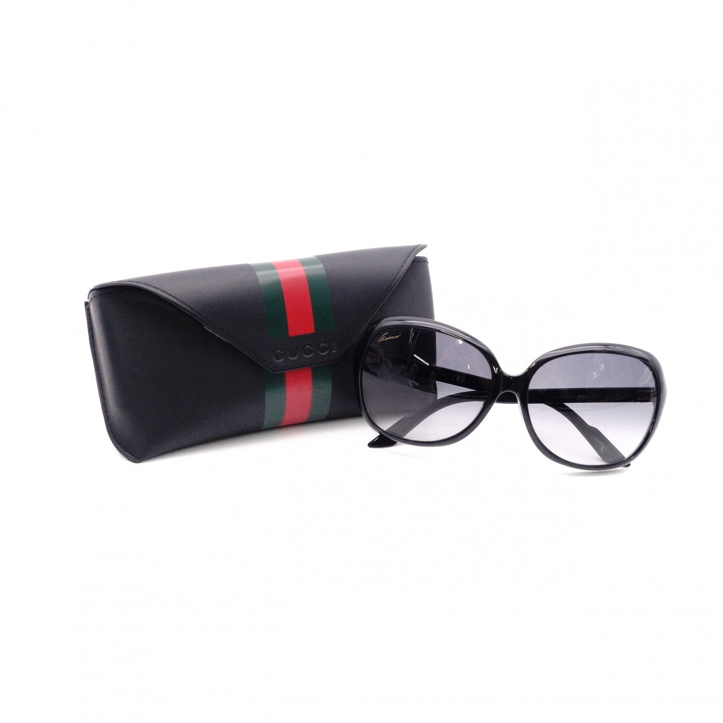 GUCCI Sunglasses, Plastic, Black, Sherry Line, GG Logo