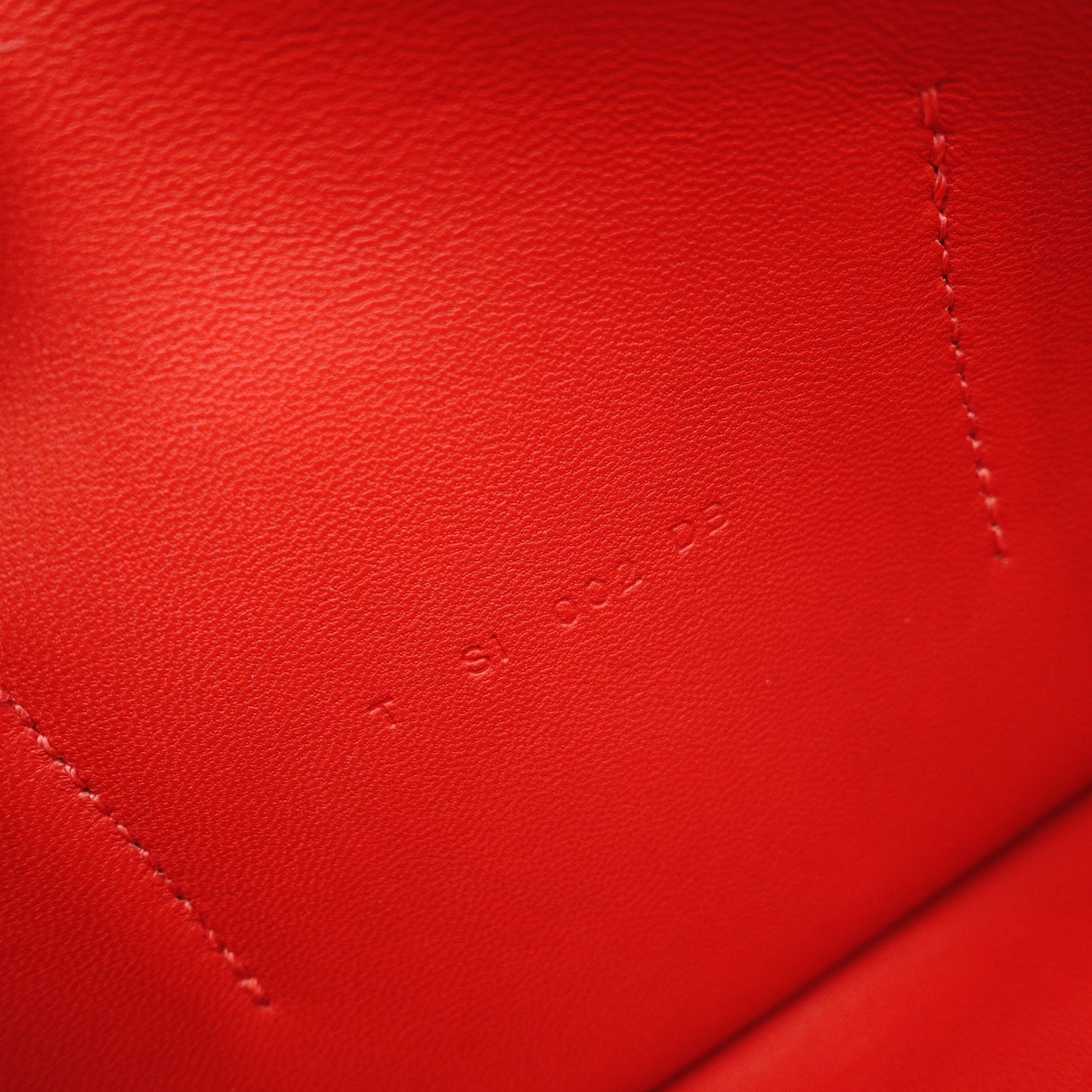 HERMES Dogon GM Long Wallet Red-Tone Leather T-Stamp Silver Hardware Red Wallet Women's 7-12-151