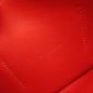 HERMES Dogon GM Long Wallet Red-Tone Leather T-Stamp Silver Hardware Red Wallet Women's 7-12-151