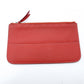 HERMES Dogon GM Long Wallet Red-Tone Leather T-Stamp Silver Hardware Red Wallet Women's 7-12-151