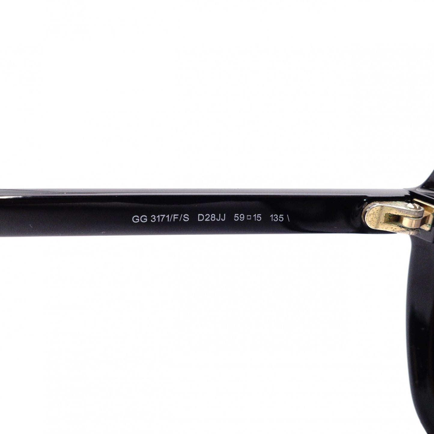 GUCCI Sunglasses, Plastic, Black, Sherry Line, GG Logo