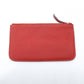 HERMES Dogon GM Long Wallet Red-Tone Leather T-Stamp Silver Hardware Red Wallet Women's 7-12-151