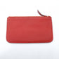 HERMES Dogon GM Long Wallet Red-Tone Leather T-Stamp Silver Hardware Red Wallet Women's 7-12-151
