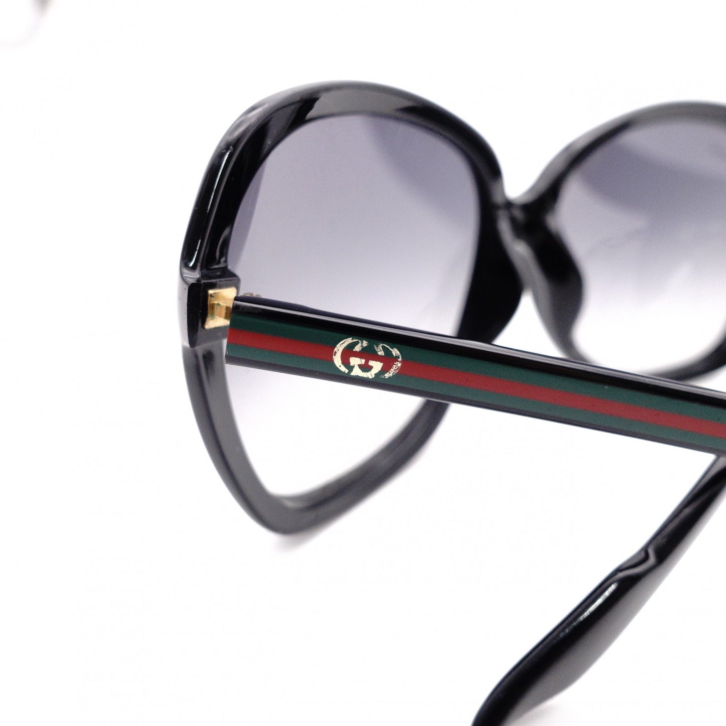 GUCCI Sunglasses, Plastic, Black, Sherry Line, GG Logo