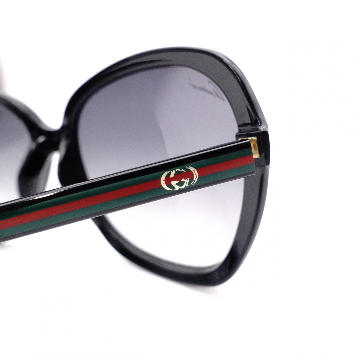 GUCCI Sunglasses, Plastic, Black, Sherry Line, GG Logo
