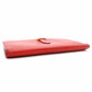 HERMES Veau Soufflé Long Wallet Red Leather Gold Hardware Red X-Stamped Wallet 7-12-282
