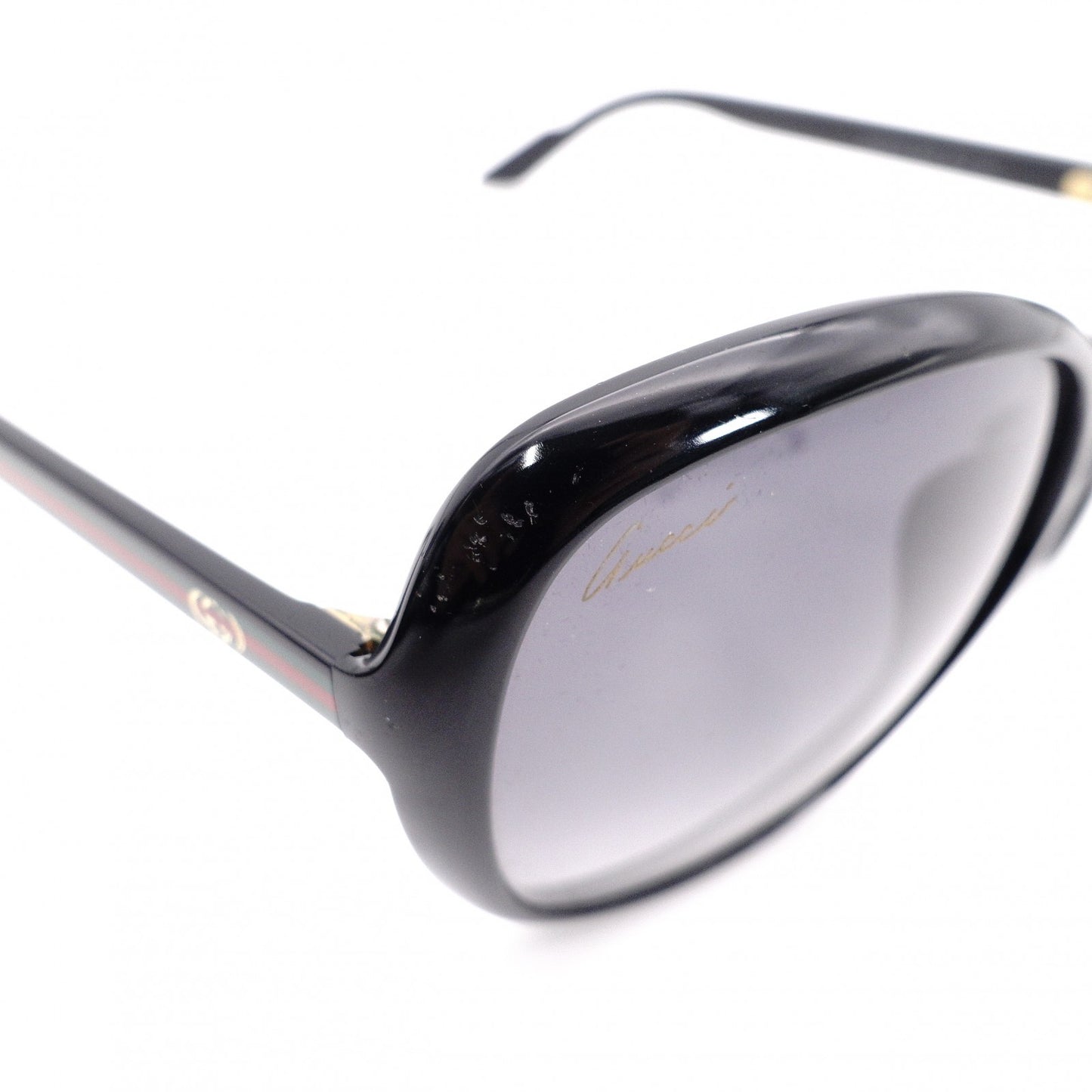 GUCCI Sunglasses, Plastic, Black, Sherry Line, GG Logo