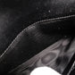 YVES SAINT LAURENT Cassandra Long Wallet, Chevron Leather, Black, Women's