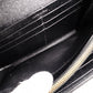 YVES SAINT LAURENT Cassandra Long Wallet, Chevron Leather, Black, Women's