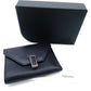 Valextra Izyde Compact Wallet Leather Black Fold Wallet Men's Wallet 7-12-166