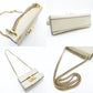 GUCCI Padlock Beestars Chain Shoulder Bag Beige Leather Crossbody 7-10-703