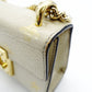 GUCCI Padlock Beestars Chain Shoulder Bag Beige Leather Crossbody 7-10-703