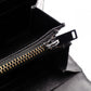 YVES SAINT LAURENT Cassandra Long Wallet, Chevron Leather, Black, Women's