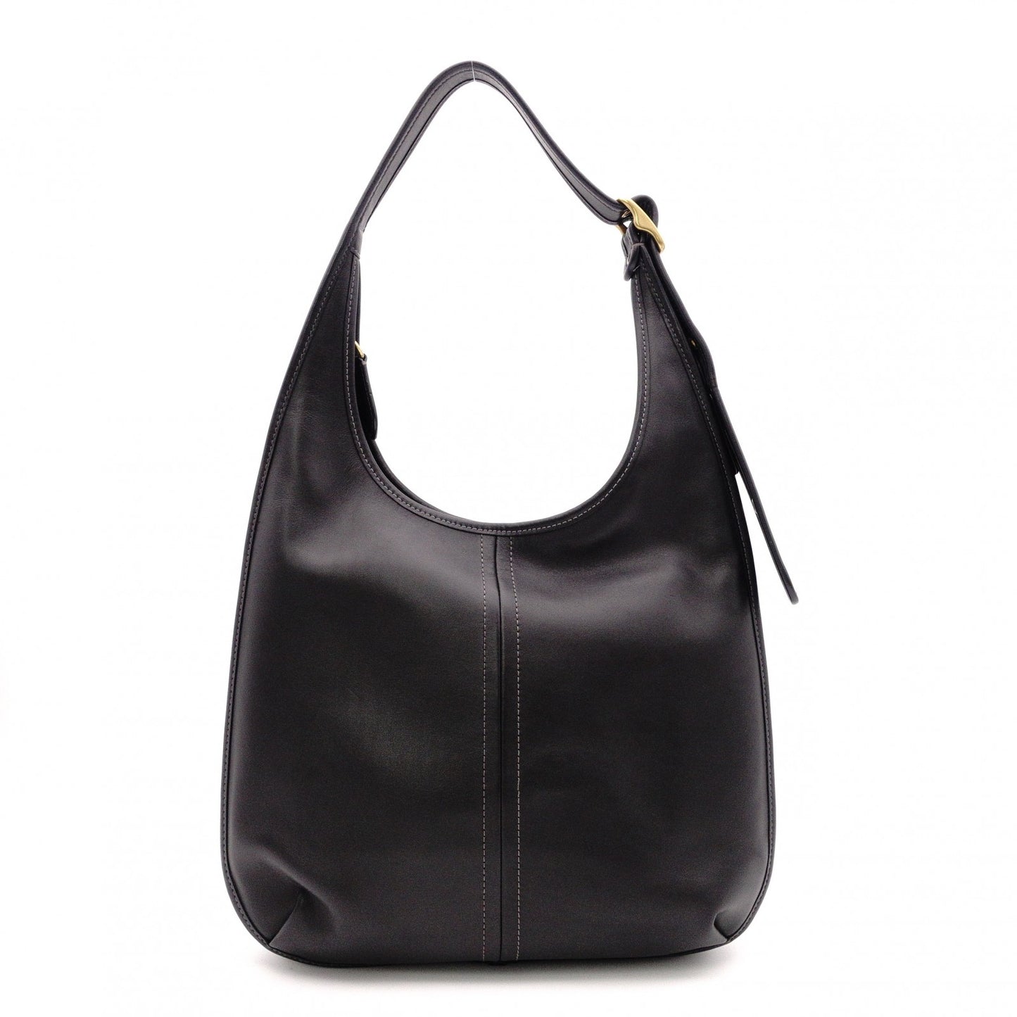 COACH Elgo One-Shoulder Bag, Leather, Black, Women's
