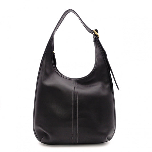 COACH Elgo One-Shoulder Bag, Leather, Black, Women's