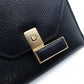 Valextra Izyde Compact Wallet Leather Black Fold Wallet Men's Wallet 7-12-166