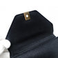 Valextra Izyde Compact Wallet Leather Black Fold Wallet Men's Wallet 7-12-166