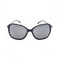 CHANEL Sunglasses, Plastic, Black, Ribbon, Gold Hardware