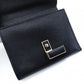 Valextra Izyde Compact Wallet Leather Black Fold Wallet Men's Wallet 7-12-166
