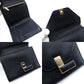 Valextra Izyde Compact Wallet Leather Black Fold Wallet Men's Wallet 7-12-166