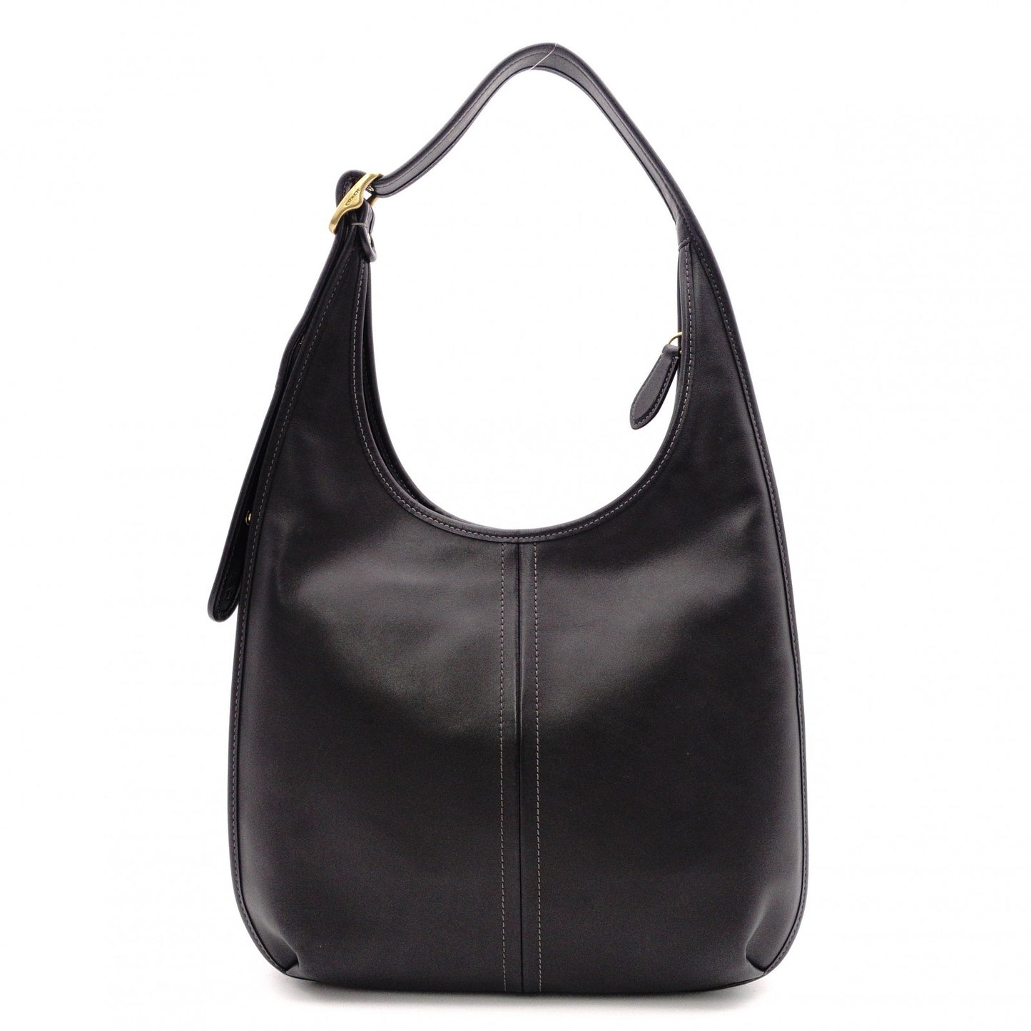 COACH Elgo One-Shoulder Bag, Leather, Black, Women's