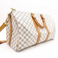 LOUIS VUITTON Keepall 45 Bandoulière Damier Azur Boston Bag