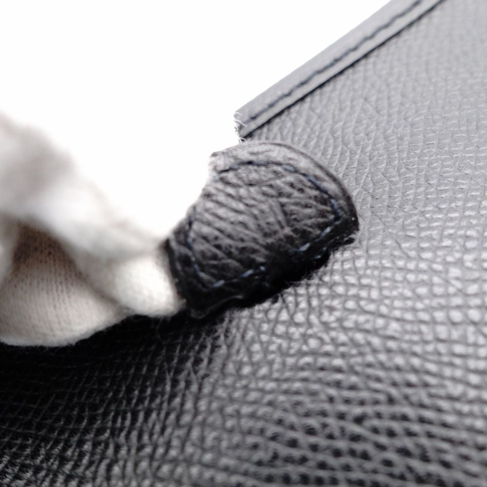 Hermès Evelyn TPM Black Shoulder Bag Black Leather □H Stamped Crossbody 7-11-801