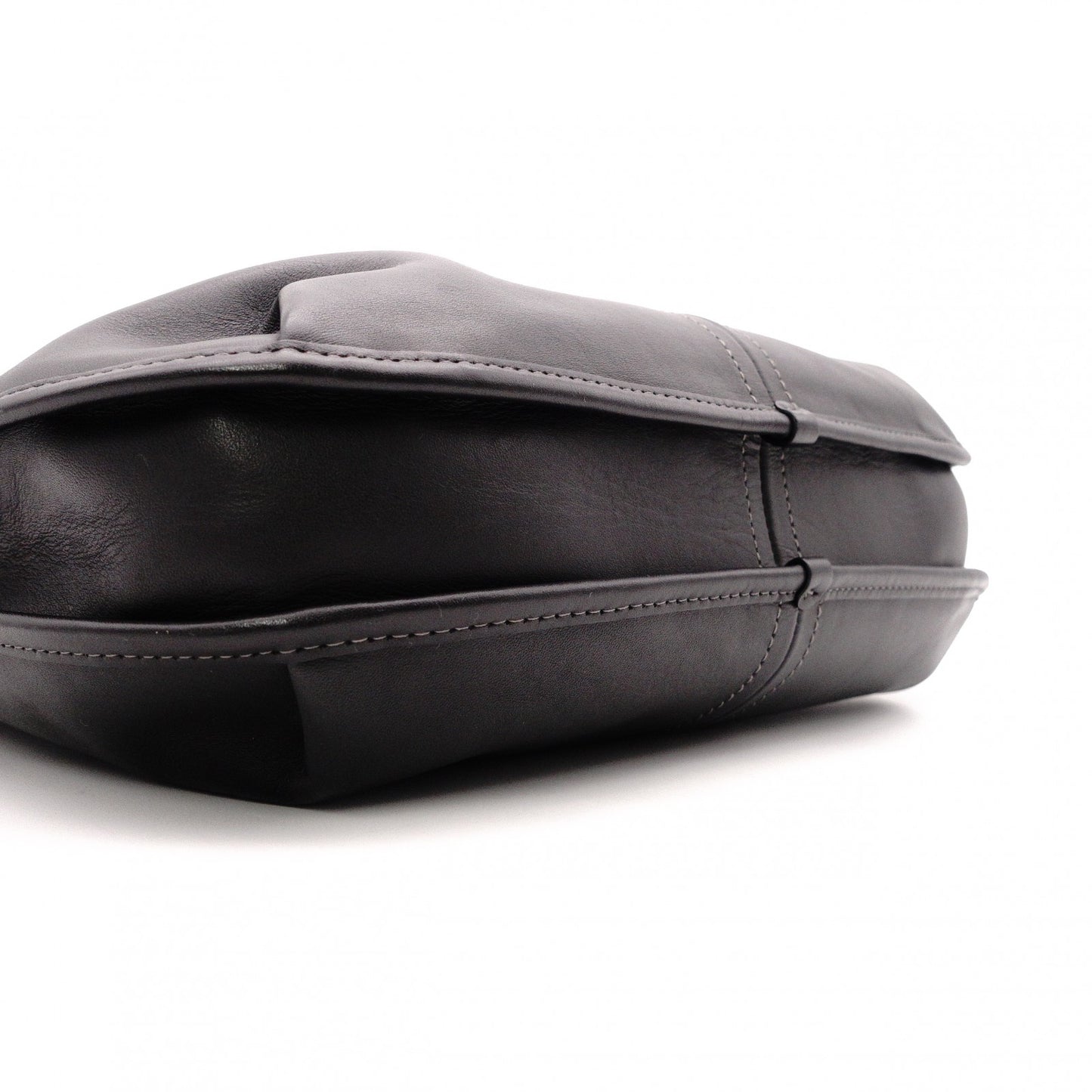 COACH Elgo One-Shoulder Bag, Leather, Black, Women's