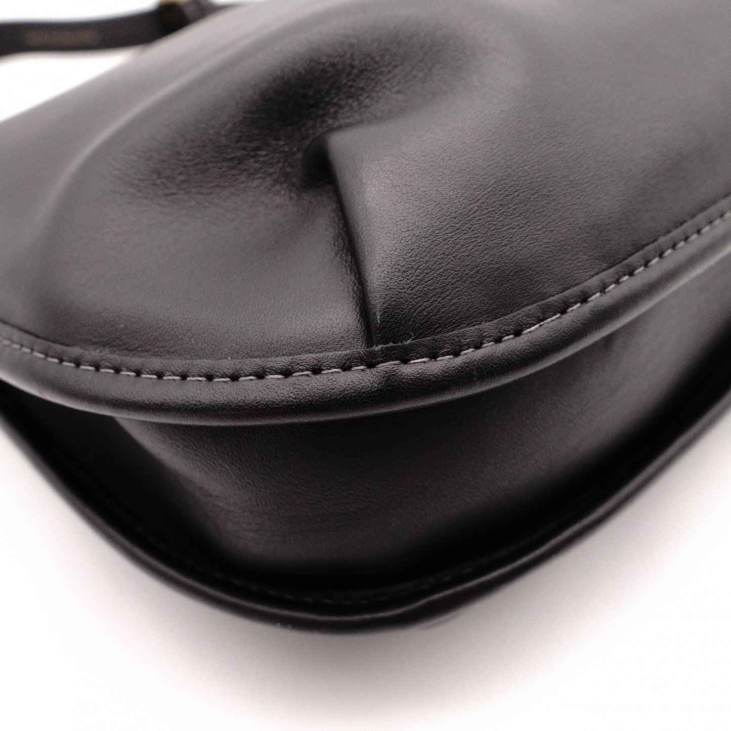 COACH Elgo One-Shoulder Bag, Leather, Black, Women's