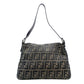 FENDI Zucca Mamma Bucket Zucca Handbag Brown × Black Shoulder Vintage 7-12-074