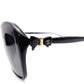 CHANEL Sunglasses, Plastic, Black, Ribbon, Gold Hardware