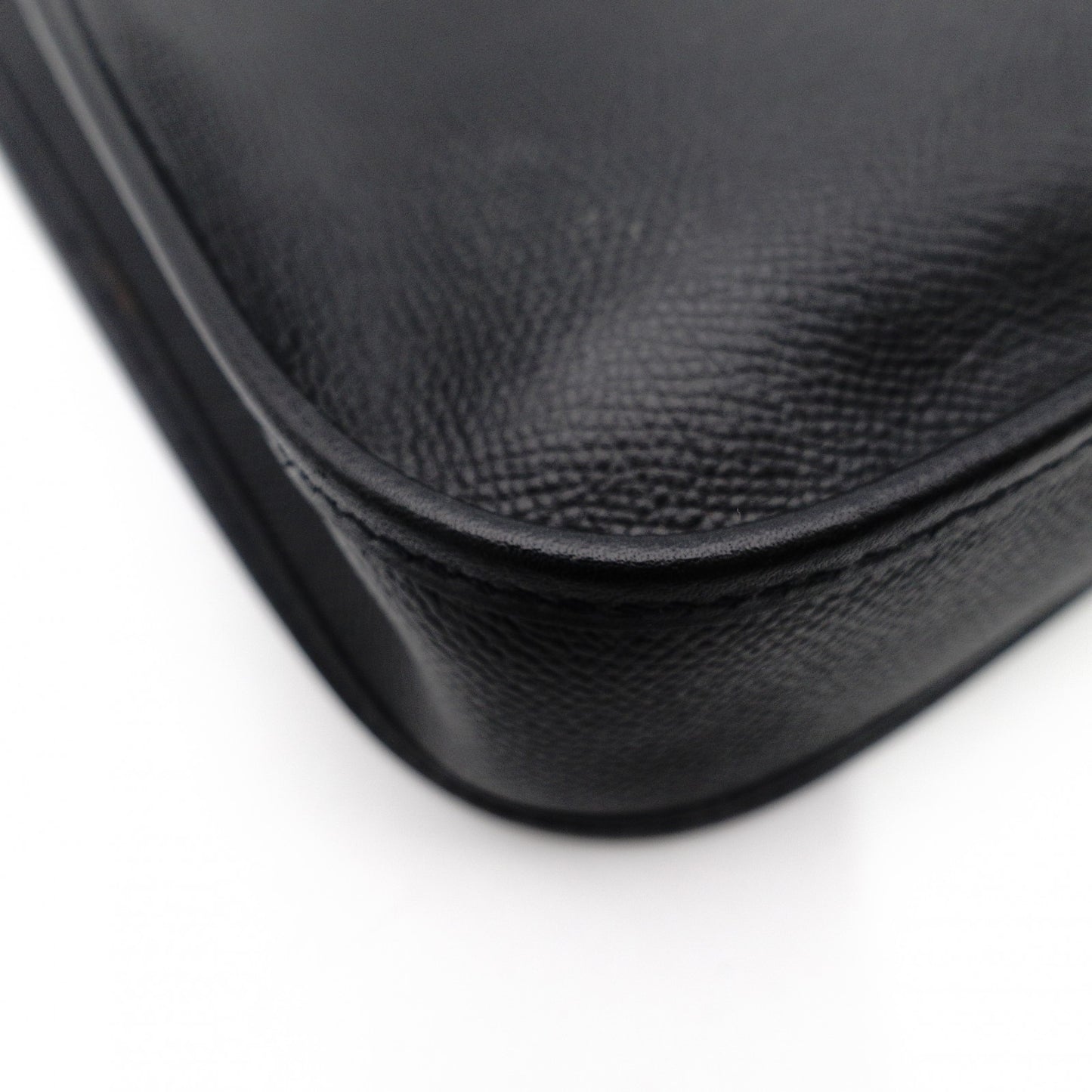 Hermès Evelyn TPM Black Shoulder Bag Black Leather □H Stamped Crossbody 7-11-801