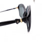 CHANEL Sunglasses, Plastic, Black, Ribbon, Gold Hardware
