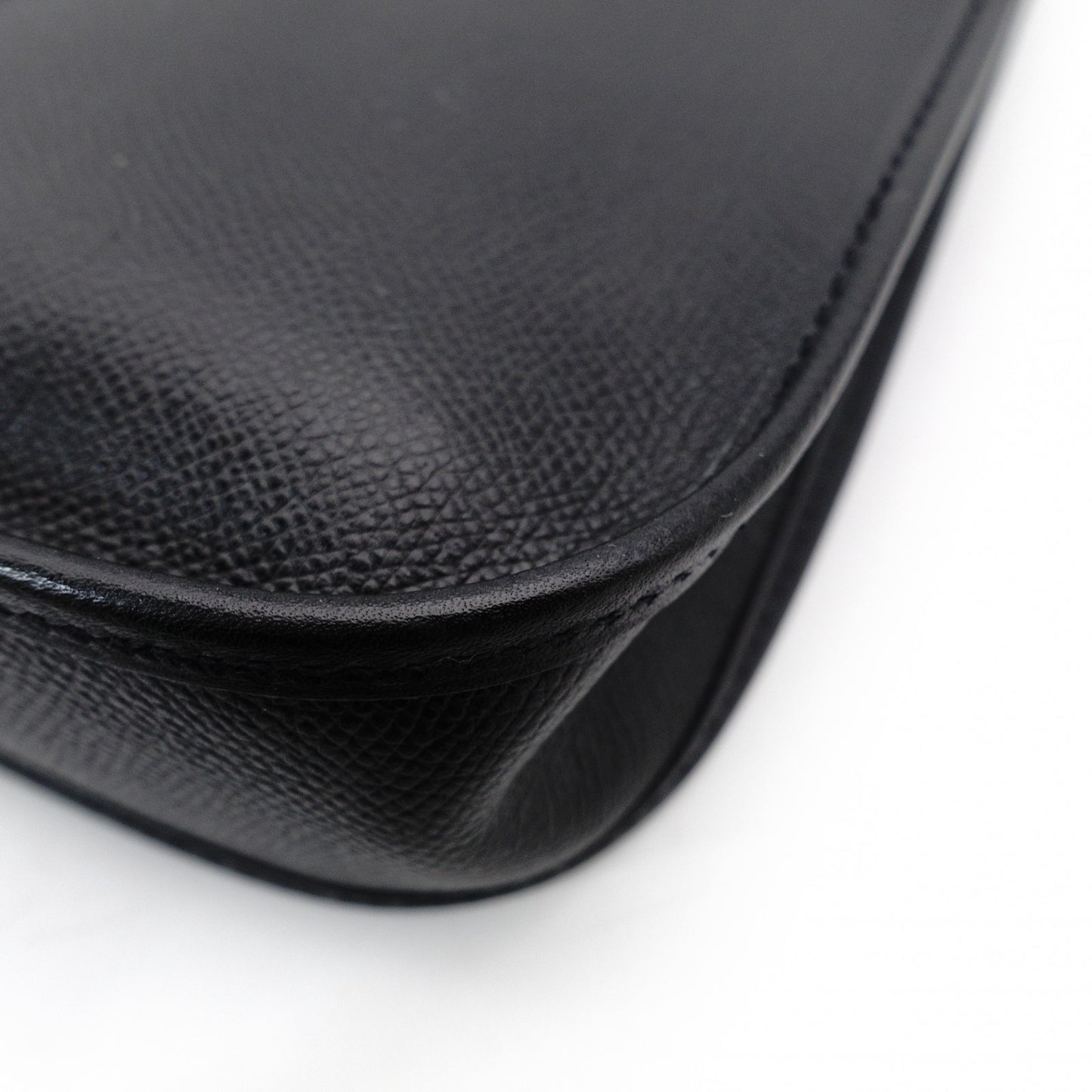 Hermès Evelyn TPM Black Shoulder Bag Black Leather □H Stamped Crossbody 7-11-801