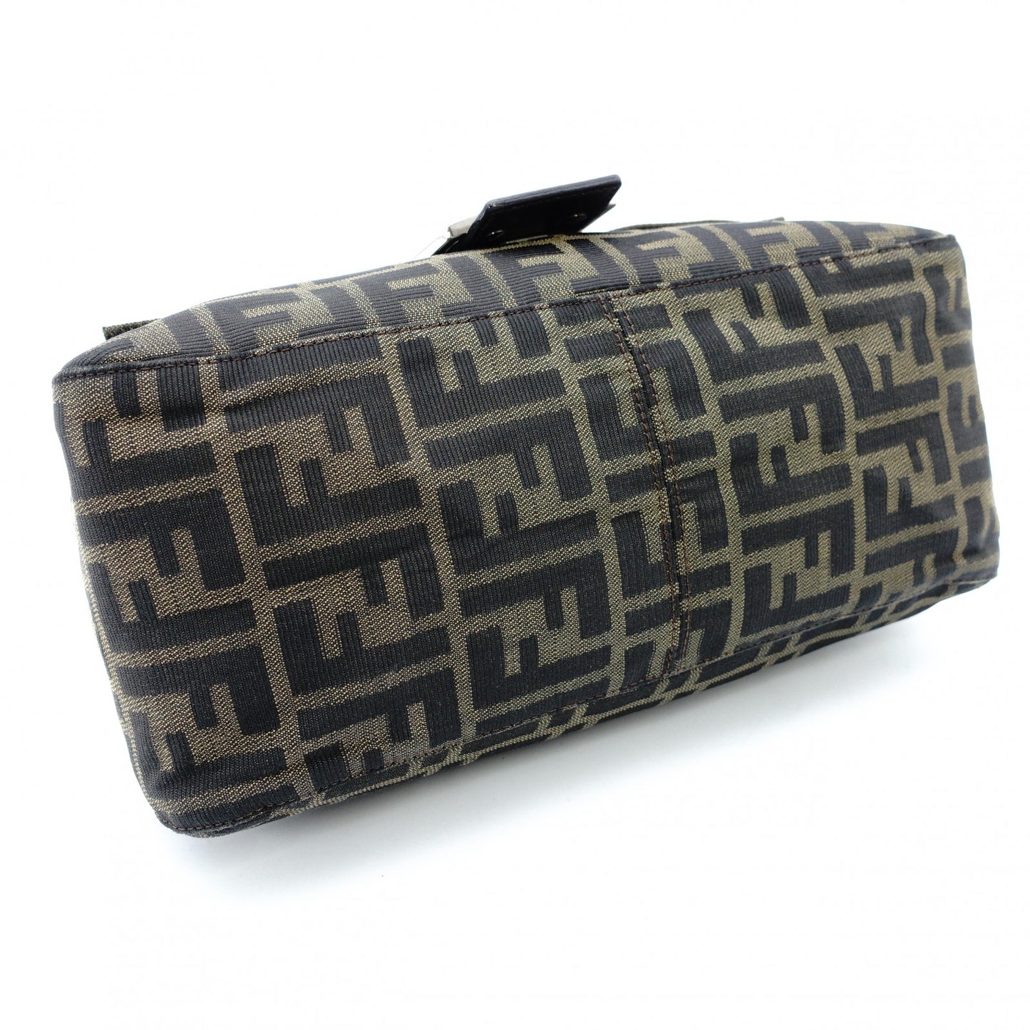 FENDI Zucca Mamma Bucket Zucca Handbag Brown × Black Shoulder Vintage 7-12-074