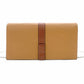 LOEWE Anagram Leather Chain Wallet Brown 2-Way Long Wallet Shoulder Bag 7-11-155
