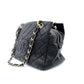 CHANEL Matelassé Lambskin Black Chain Shoulder Bag Black Leather Shoulder Gold Hardware 7-10-688