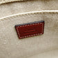 CHLOE Woody Small Handbag Beige × Brown 2-Way Shoulder Canvas Leather 7-12-178