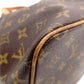 LOUIS VUITTON Palermo PM Monogram Handbag, 2-Way PVC/Leather, Brown, Women's