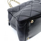 CHANEL Matelassé Lambskin Black Chain Shoulder Bag Black Leather Shoulder Gold Hardware 7-10-688