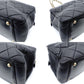CHANEL Matelassé Lambskin Black Chain Shoulder Bag Black Leather Shoulder Gold Hardware 7-10-688