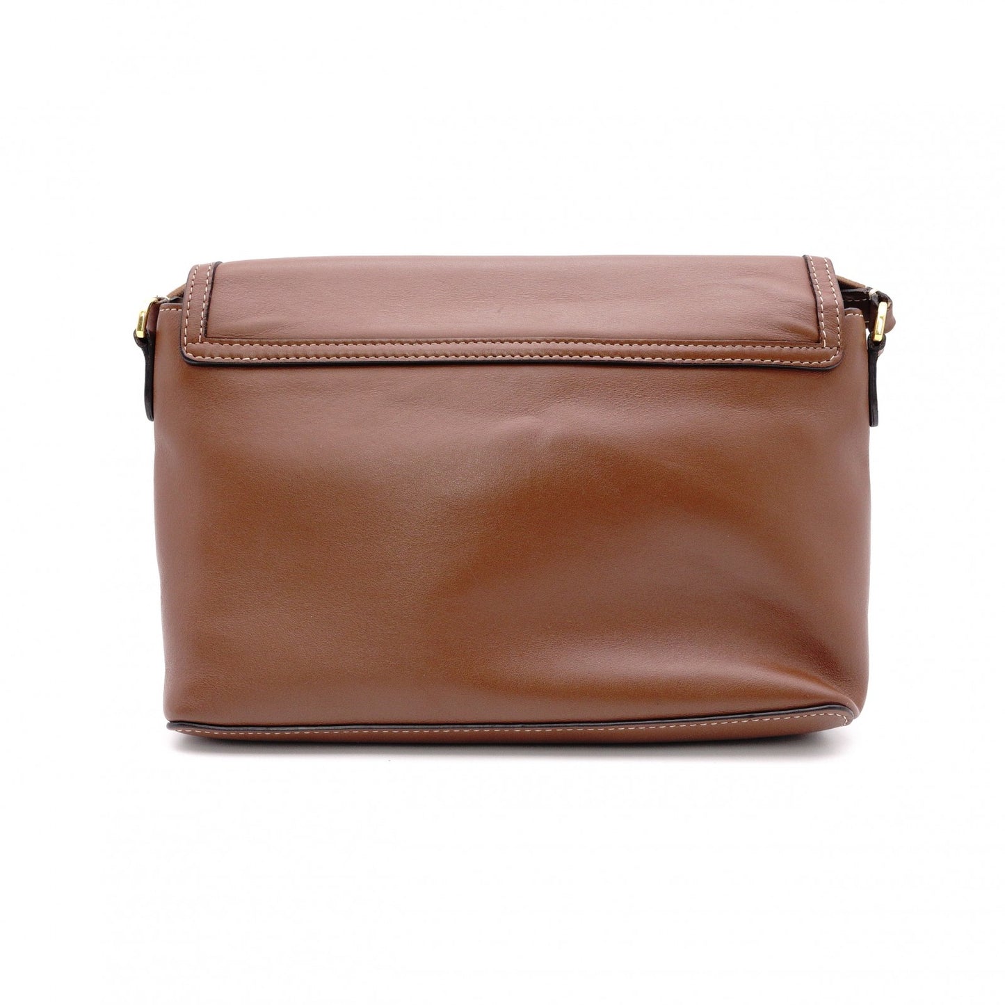 BURBERRY Leather Shoulder Bag, Brown