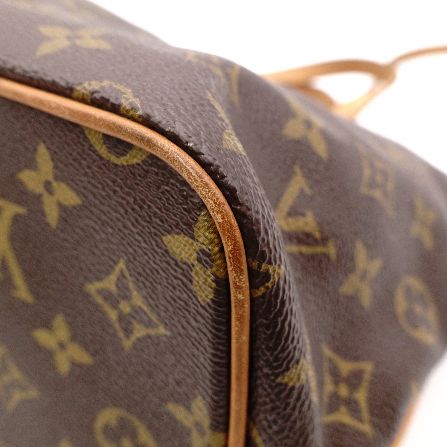 LOUIS VUITTON Palermo PM Monogram Handbag, 2-Way PVC/Leather, Brown, Women's