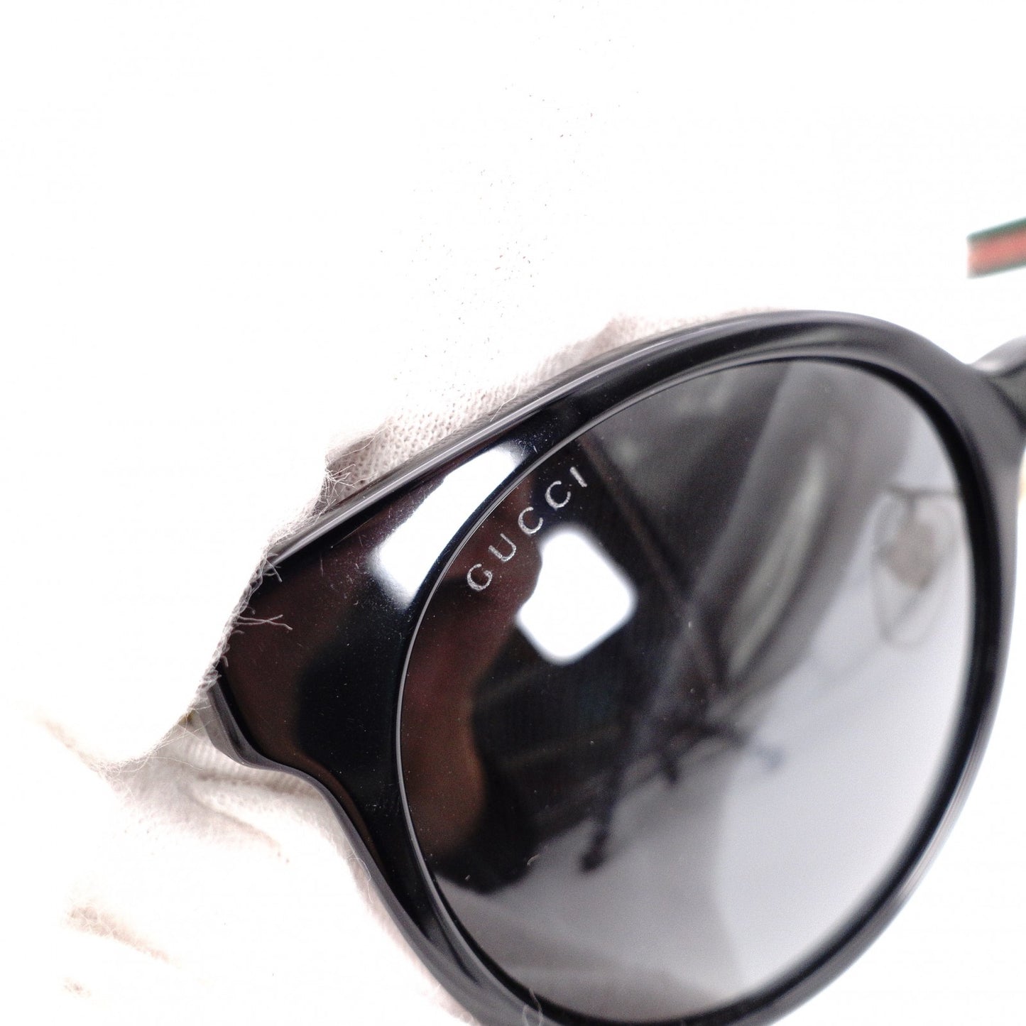 GUCCI Sunglasses, Plastic, Black, Sherry Line