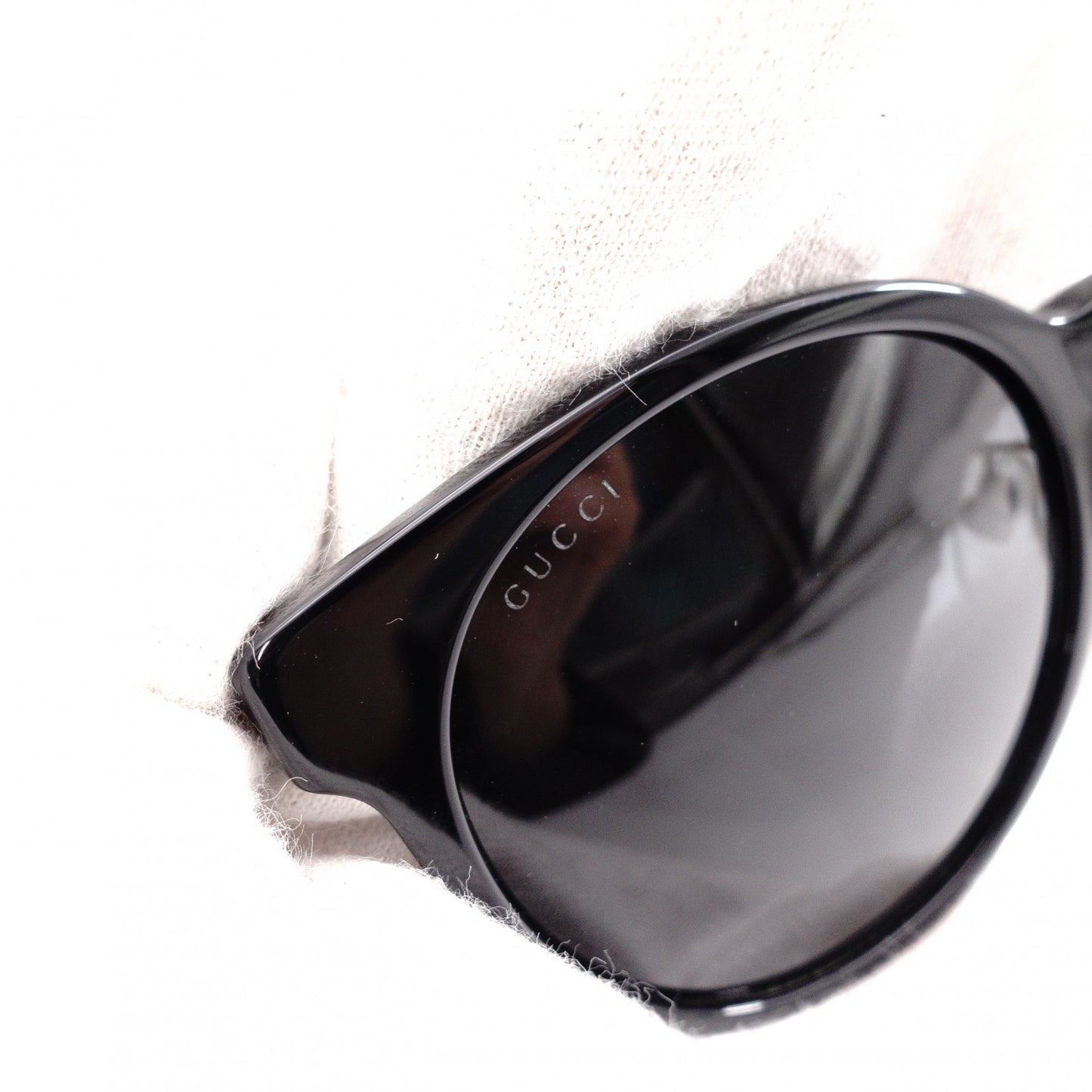 GUCCI Sunglasses, Plastic, Black, Sherry Line