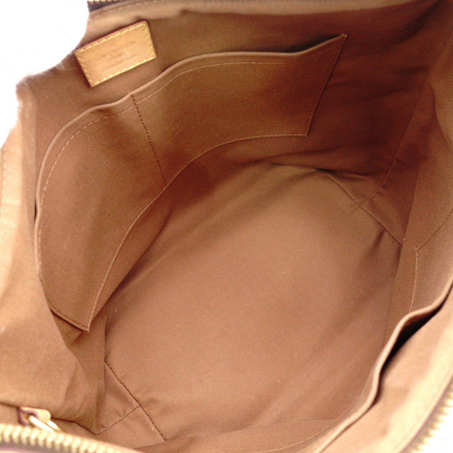 LOUIS VUITTON Palermo PM Monogram Handbag, 2-Way PVC/Leather, Brown, Women's